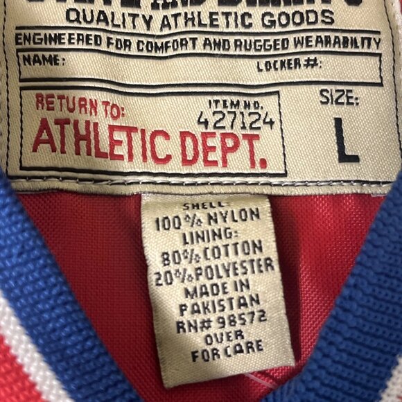 Steve & Barry's Tennessee Titans Blue Satin Windbreaker Pullover V-Neck Size L - Picture 5 of 12